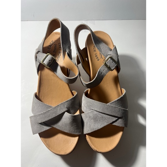 Kork ease Gray Suede Strappy Sandals - Picture 1 of 10